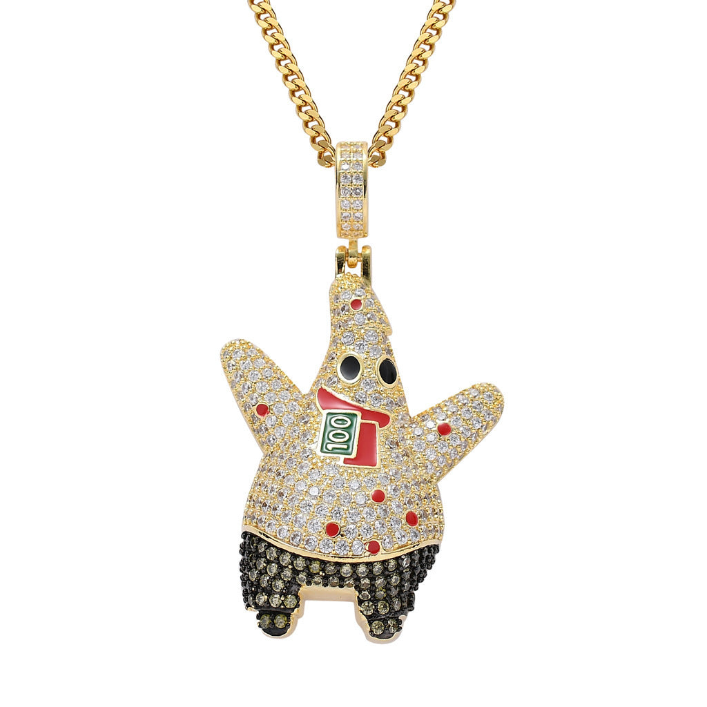 Iced Patrick Star Necklace