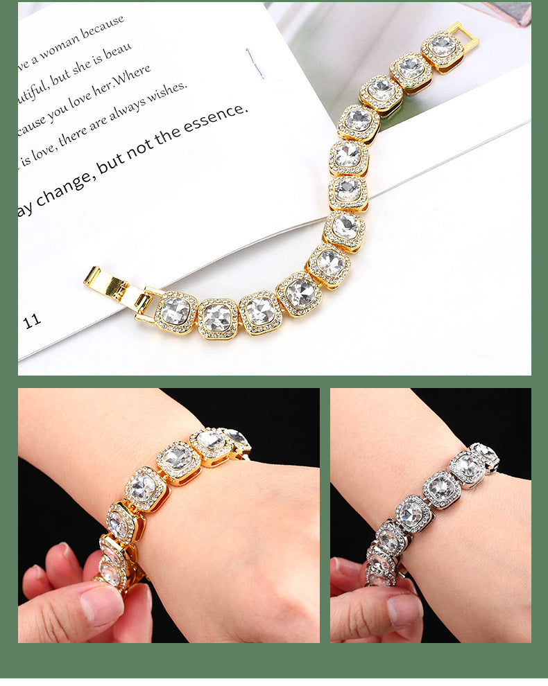 Sqaure Crystal Bracelet