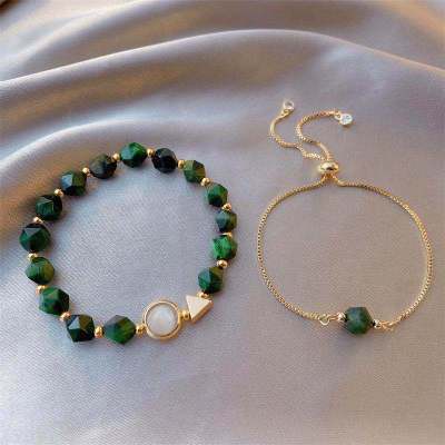 Green Emerald Beads Bracelet