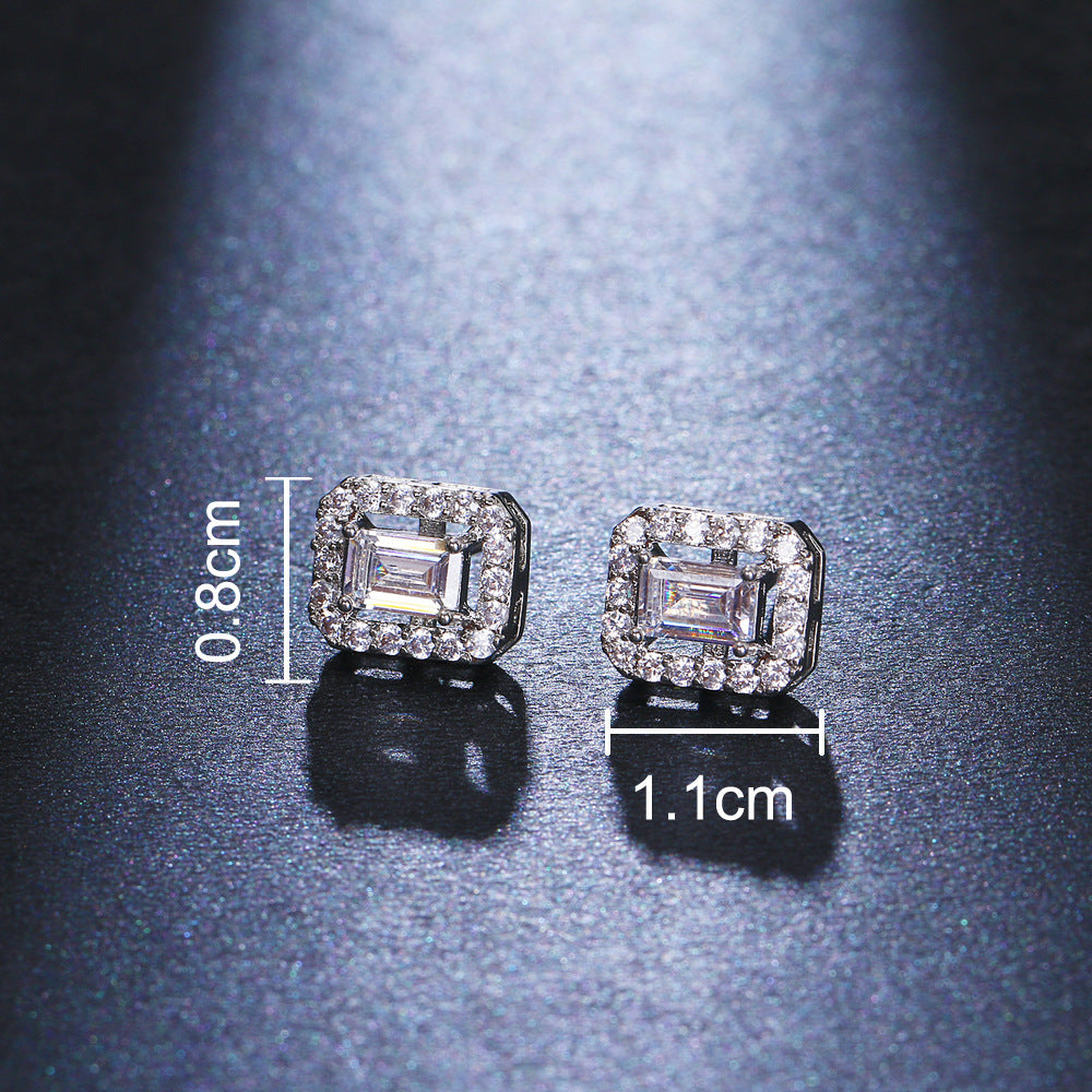 Rectangular Stud Earrings