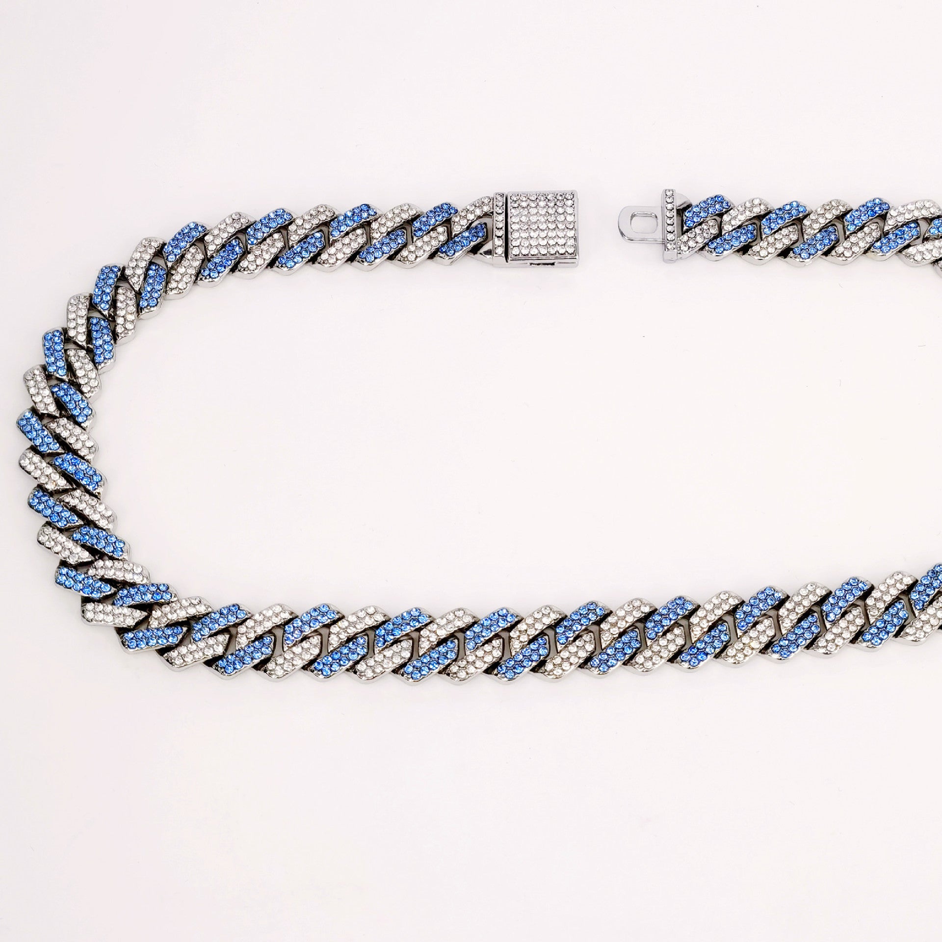 A modern, edgy twist on the classic Cuban style.
Perfect for making a statement with streetwear or upscale fits.