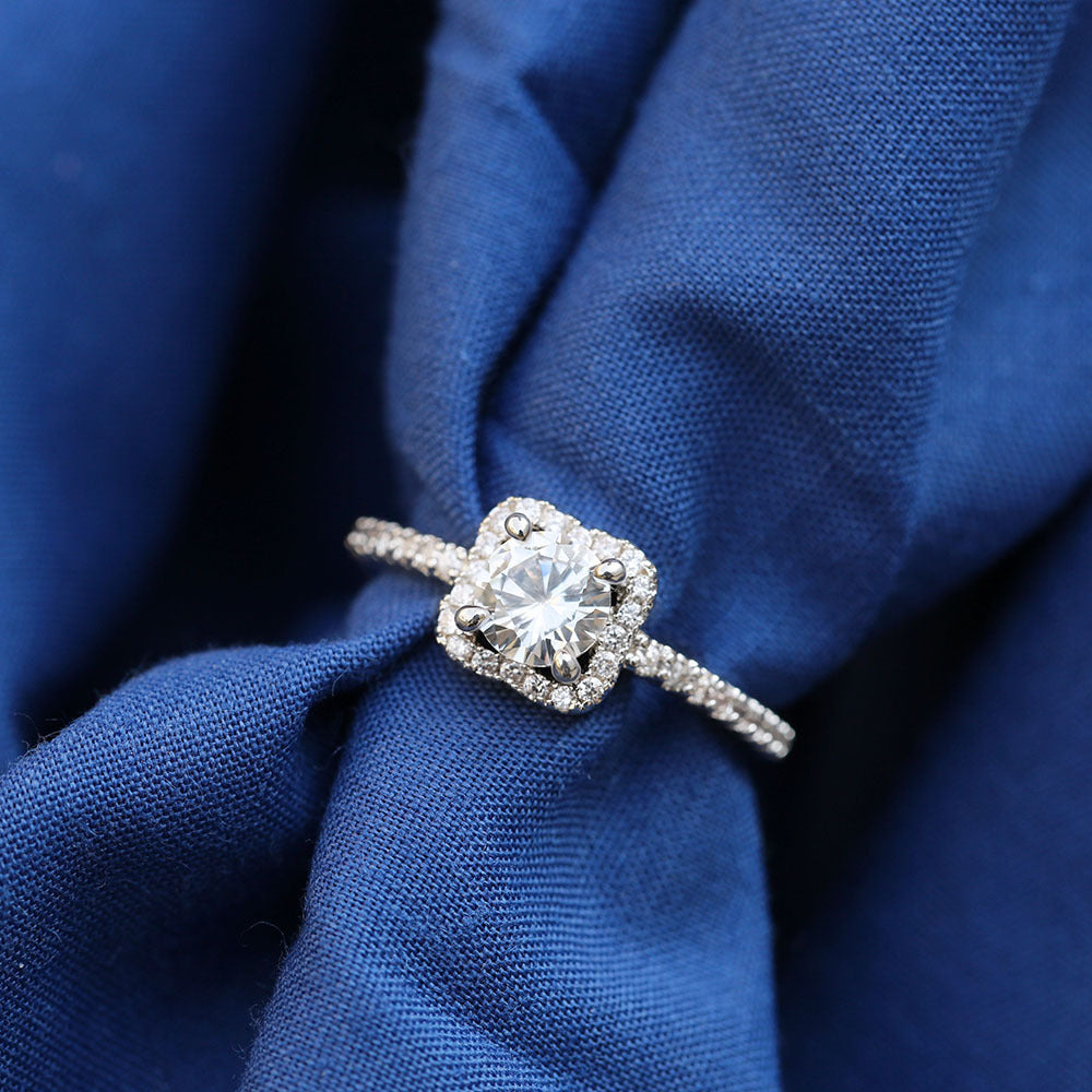 "Not just a ring—it's a silver-bound story of love, cut to perfection."

"Soft curves, strong promises – Hallmarked Silver Cushion Cut Ring."