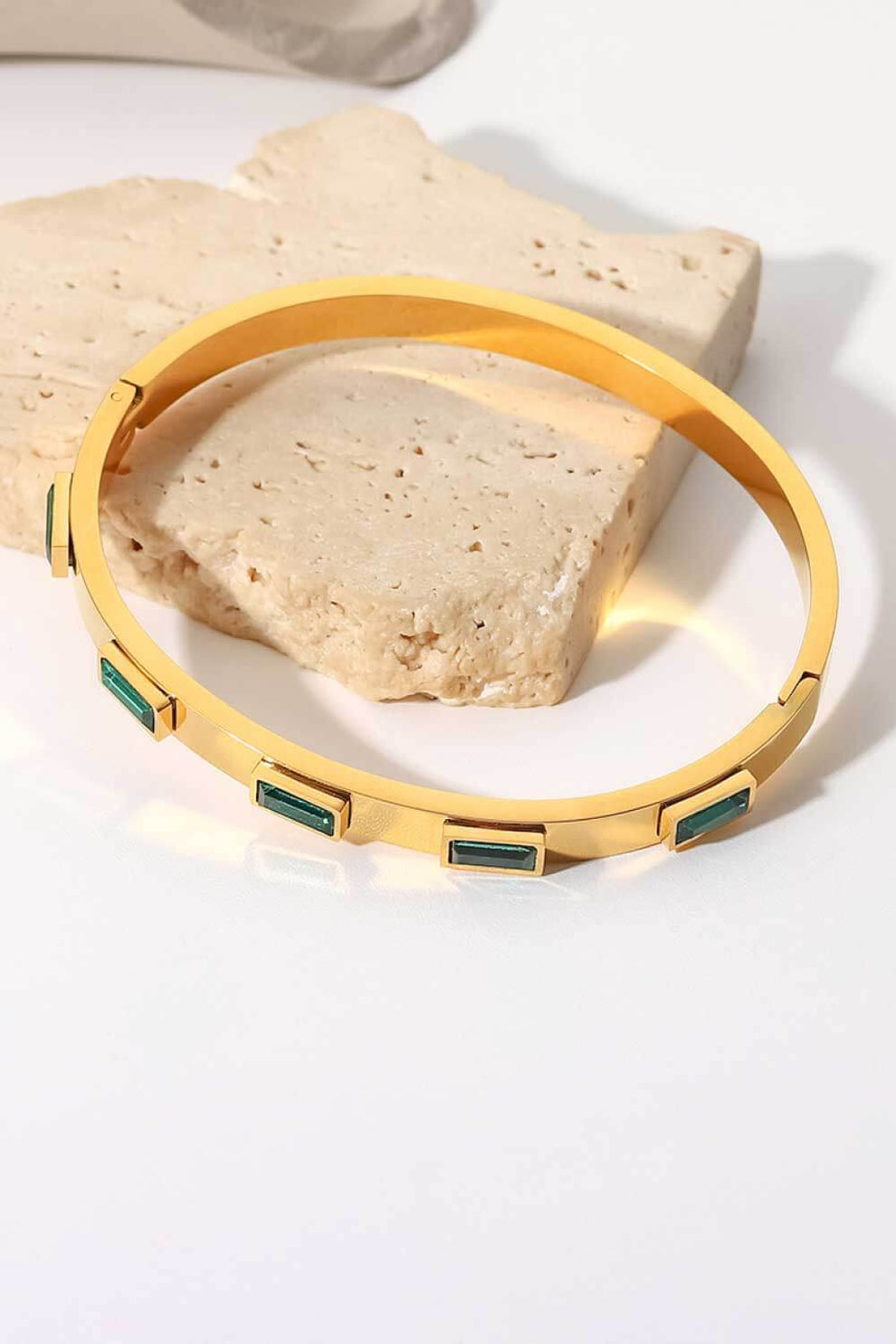 Dazzling Baguette Stone Bangle