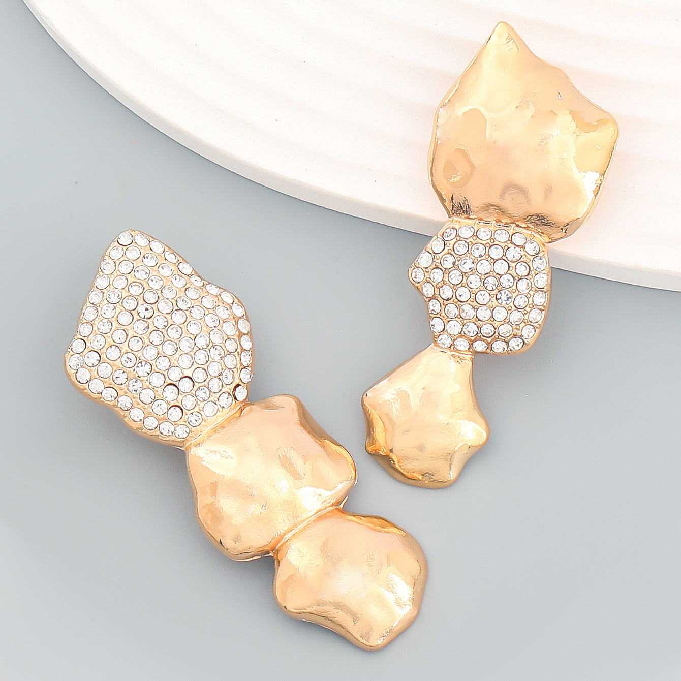 Sculpted Studded Earrings