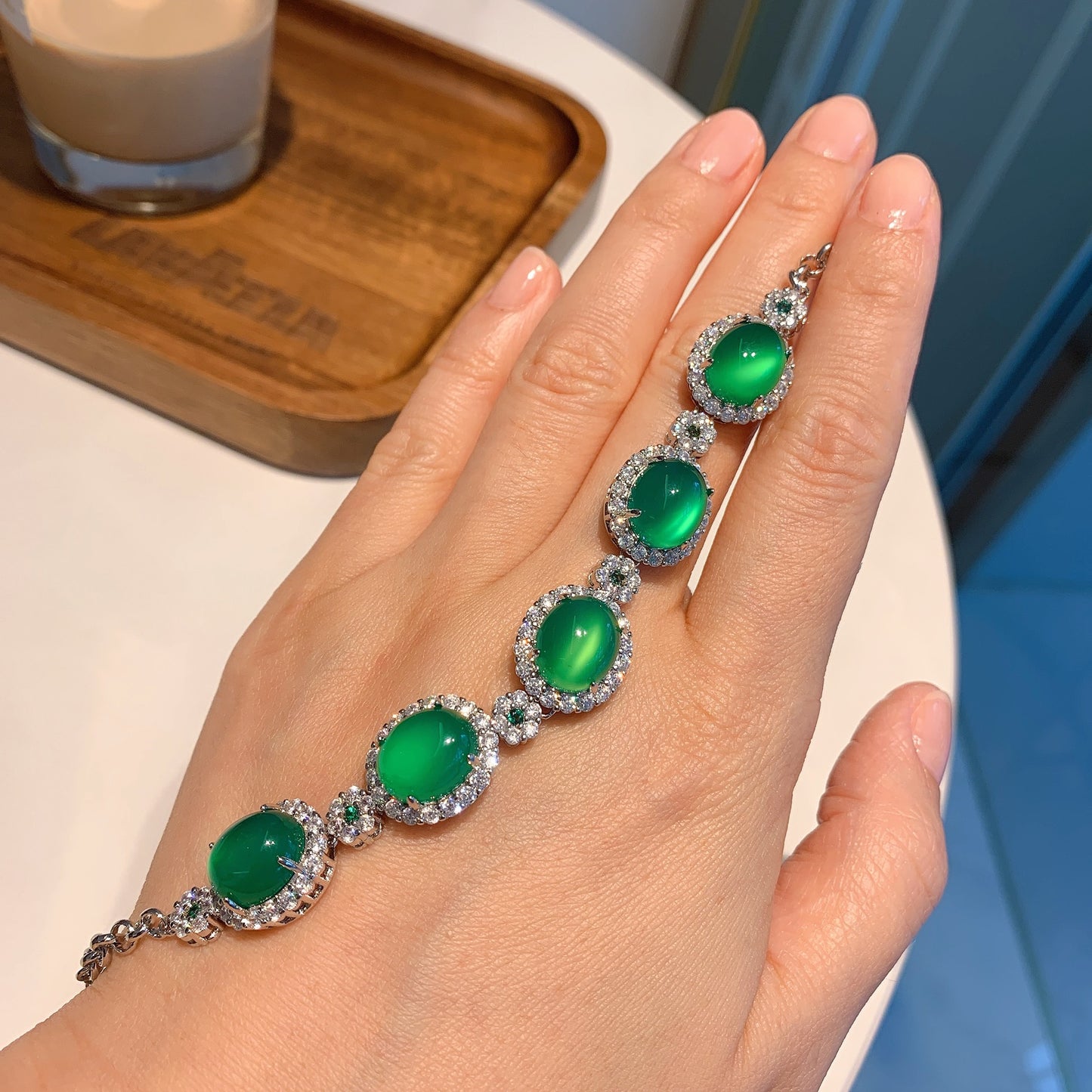 Emerald Cocktail Bracelet