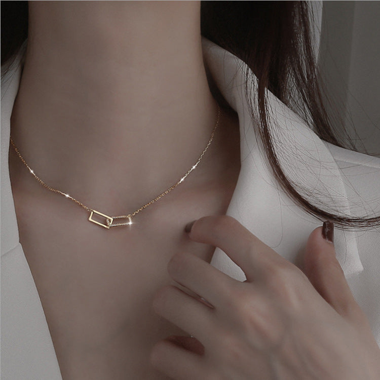 Interlock Love Necklace (925 Sterling Silver)