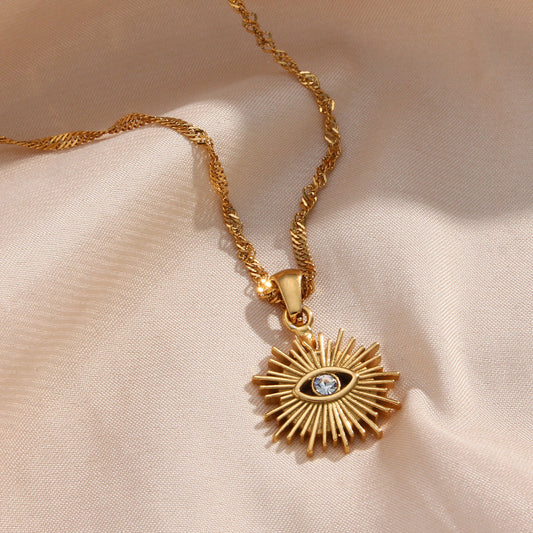 Comes With a Premium Gifting/Storage Box.

18k gold plated over stainless steel Water/Tarnish Resistant
