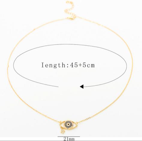 "Anti-tarnish necklace with a polished finish."
