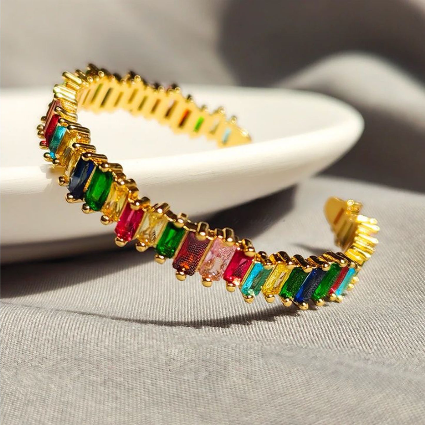 Rainbow Cuff Bracelet