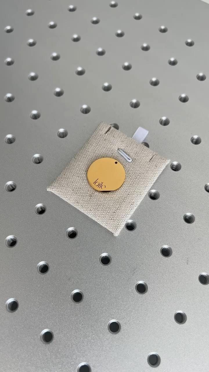 Blank disc on the laser bed
